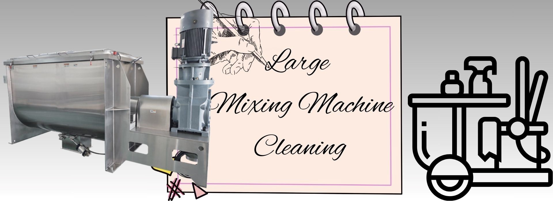 5 métodos para limpar a grande máquina de mistura1