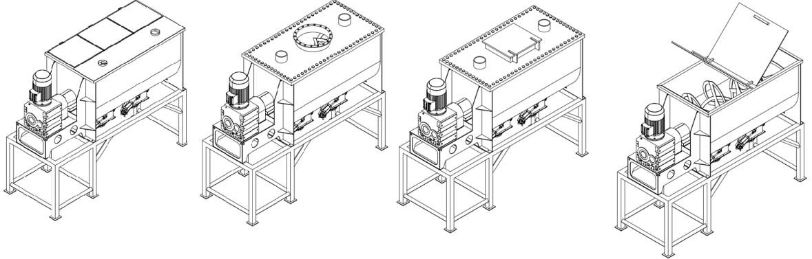 TDPM Series Powder Ribbon Mixing Machine6