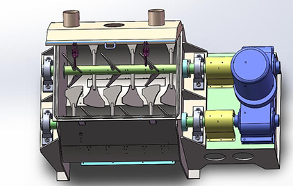 Misturador de pás de eixo duplo série TPW4